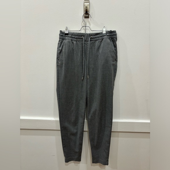 H&M drawstring pinstripe tapered pants - Picture 1 of 3
